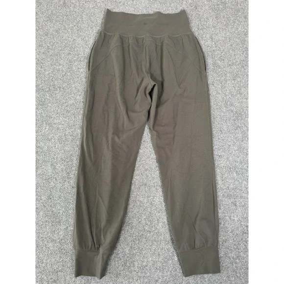 Athleta Salutation Jogger Pants Womens Small Gray Logo Yoga Stretch High Rise - Picture 12 of 14